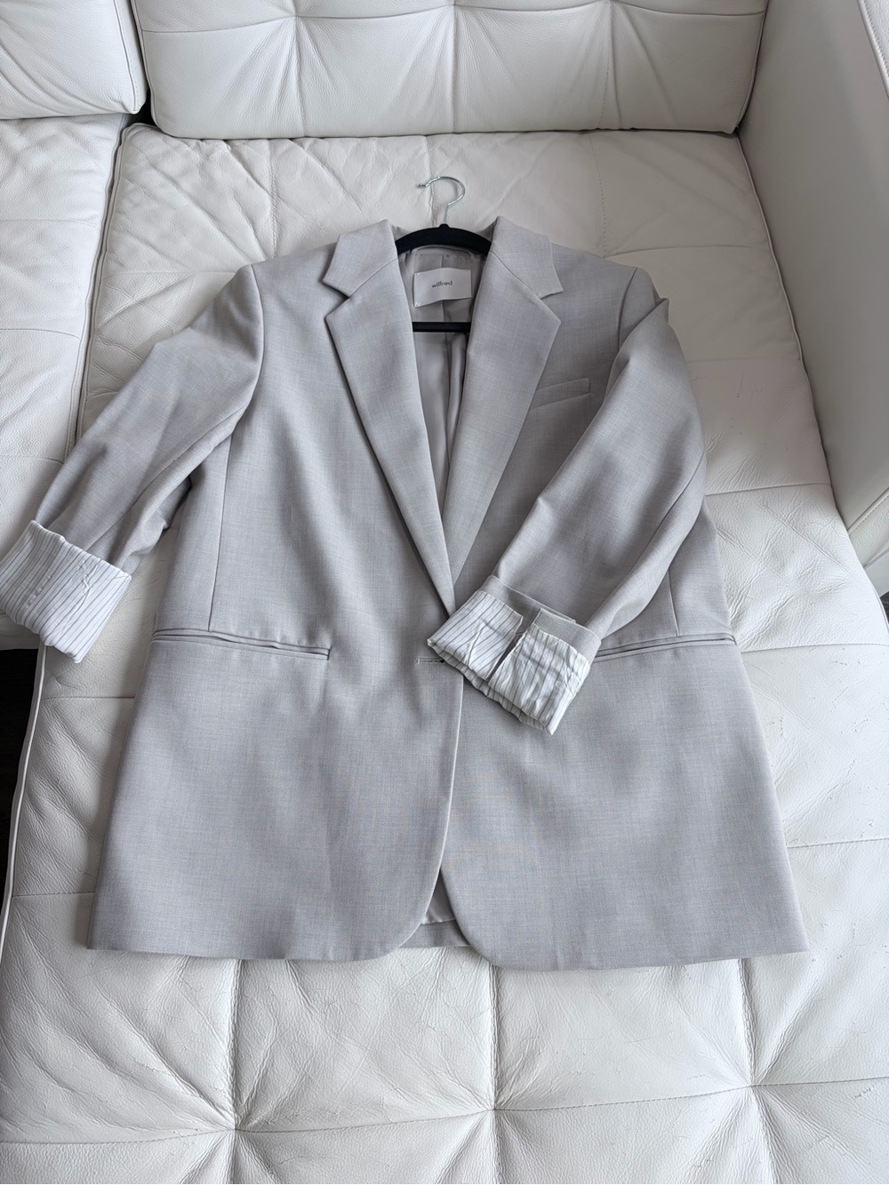 Wilfred Light Gray Generation Blazer